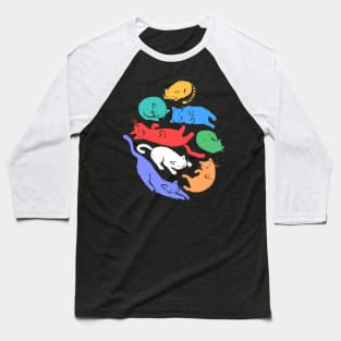 Sleeping Cats Baseball T-Shirt